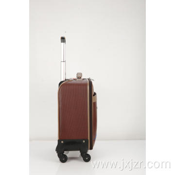 Hot selling PU colourful trolley luggage